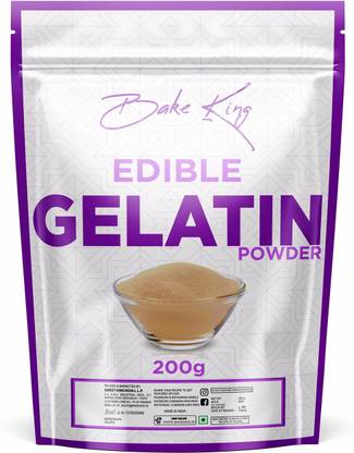 Bake King Gelatin Powder 200GM for jelly Making | Face Mask & Cooking/Baking Gelatin Powder