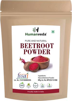 Humanveda Beetroot Powder | Use in Soups, Curries, Dips, Smoothies, Cakes, and Pancakes Baking Powder