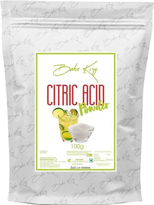 Bake King Food Grade Acid 100gm (Citrus) for Making Jalebi, Poha Chivda, Dhokla etc Citric Powder