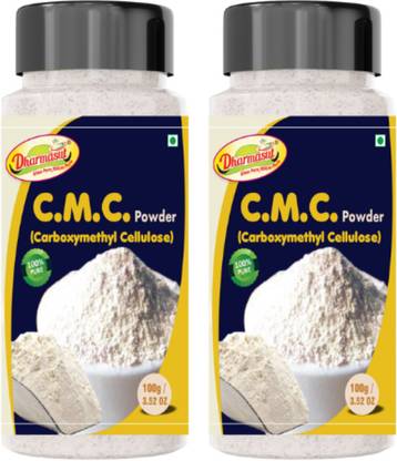 Dharmasut CMC Powder for Soft | Smooth | Creamy Ice Creams 200gm Carboxymethyl Cellulose (CMC) Powder