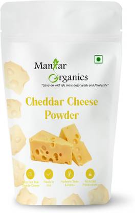 ManHar Organics Cheddar Cheese Powder 1KG| Cheese Powder for Popcorn Topping Powder