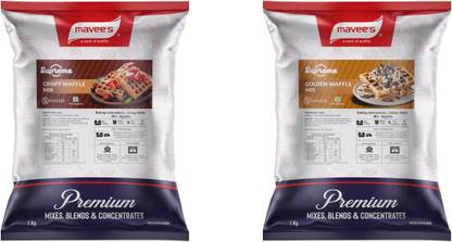 mavee's Supreme - Crispy & Golden Waffle Cake Mix Eggless, Baking solutions (Pack of 2) Baking Powder