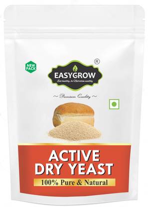 Easygrow Baker's Active Dry Yeast - 200gm Dry Yeast Powder for Bread, Pizza, Cake Making Yeast Powder