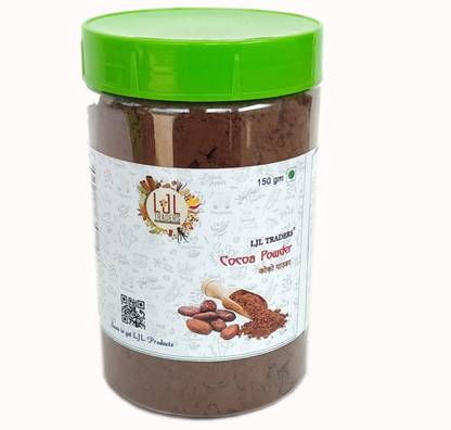 LJL Traders Kerala Cocoa Powder for Cake Making (Dark, Natural, Unsweetened, Vegan) 150 g Cocoa Powder