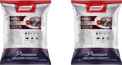 mavee's Supreme - Choco Lava Cake Mix Eggless, Premium Baking solutions (Pack of 2) Baking Powder