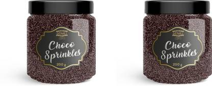 Denali Chocolate Sprinkles|Fancy Strands| Sprinkles|Cake & Ice Cream decoration topping Topping Solid