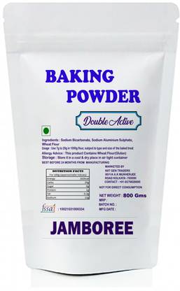 JAMBOREE Baking Powder, 800g [Double Acting ,Gluten-Free] Baking Powder