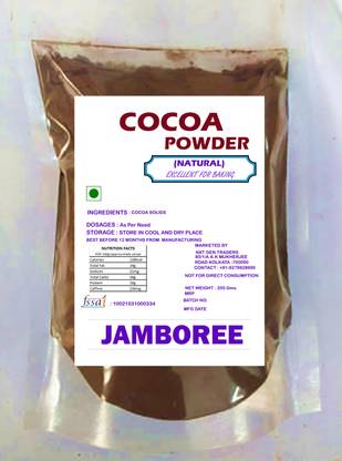 JAMBOREE Cocoa Powder for Making Chocolate Cake Cookies, Bread, Shake, Brownies, Desserts Cocoa Powder