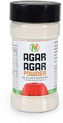 Nature Vit Agar Agar Powder, 100g Vegetarian Gelatin Alternative |Perfect for Making Jelly Agar Agar Powder