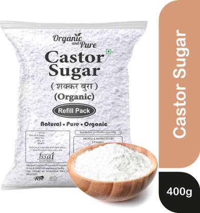 ऑर्गेनिक एंड प्योर Castor Sugar Bura Sugar Powder Desi Shakkar Chini Ka Burada Baking Laddu Refill