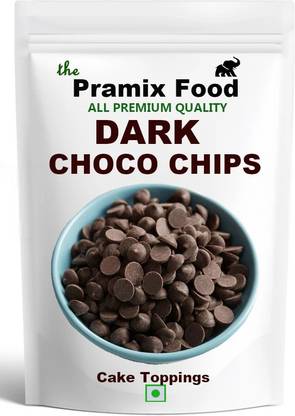 Pramix Dark Chocolate Chips/ Choco Chipps (1 kg) Choco Chips Solid