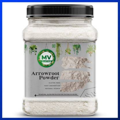 Mv platter Premium Quality Arrowroot Powder for Cooking and Baking Powder