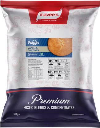 mavee's Popular - Vanilla Cake Mix Eggless, Premium Baking solutions Baking Powder