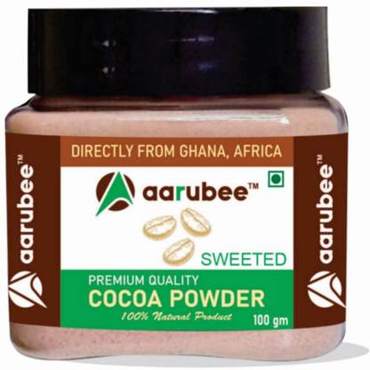 aarubee 100gm Cocoa Powder for Chocolate making, Coco milk, Shake, Baking Cake, Cocoa Powder