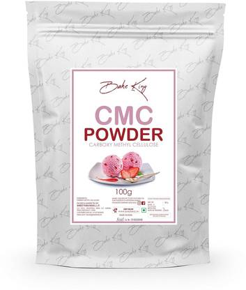 Bake King CMC Powder (Carboxymethyl Cellulose) 100G for Ice Creams, Food Grade, CMC Powder for Making Soft, Smooth and Creamy, Anti Caking and Instant Cake Premixes, CMC Powder 100G Carboxymethyl Cellulose (CMC) Powder