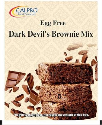 CALPRO EggFree Dark Devil Brownie Mix : Rich Chocolate Flavour !Crust Quick 1 kg