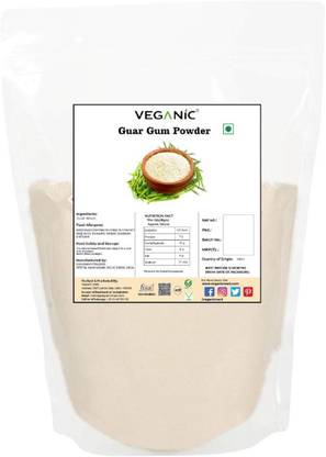 Veganic Guar Gum Powder | Thickening & Binding Agent| Food Emulsifier & Foaming Starch Powder