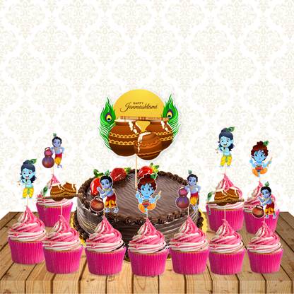 RG Accessories Little Krishna Theme Cake Topper Cake Topper