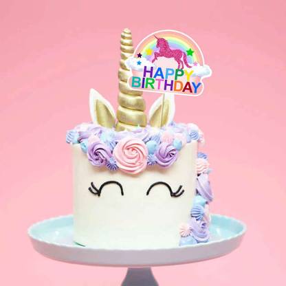 RG Accessories Unicorn Theme Cake Topper Cake Topper