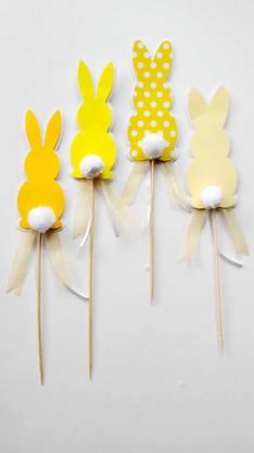 the banner company Peter Rabbit / Easter Bunny Centerpiece Sticks/ Cake Topper