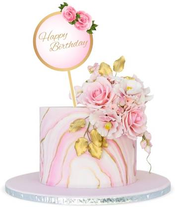 RG Accessories Rose Theme Cake Topper Cake Topper