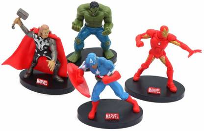 BAKERS4U Avengers Cake Topper Iron Man, Hulk, Thor ,Captain America Cake Topper