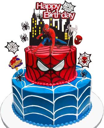 RG Accessories Spiderman Theme Cake Topper Cake Topper