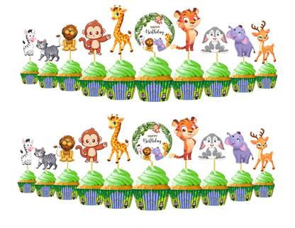 RG Accessories Jungle Theme Cake Topper Cake Topper