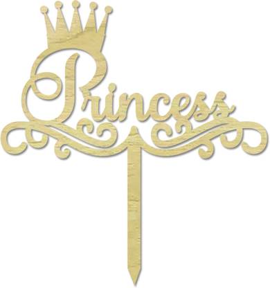 Darling Souvenir Princess Name Cake Topper Monogram Rustic Wooden Cake Topper Cake Decoration Cake Topper