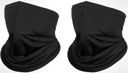 Crystal zone Black Bike Face Mask for Men & Women