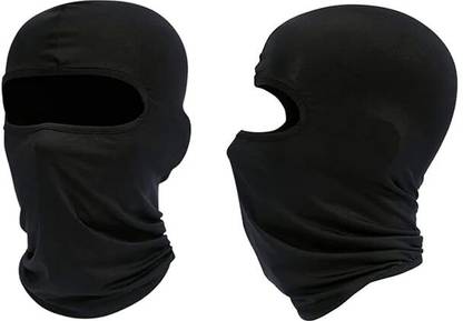 Aryan Hosiery Black Bike Face Mask for Men & Women