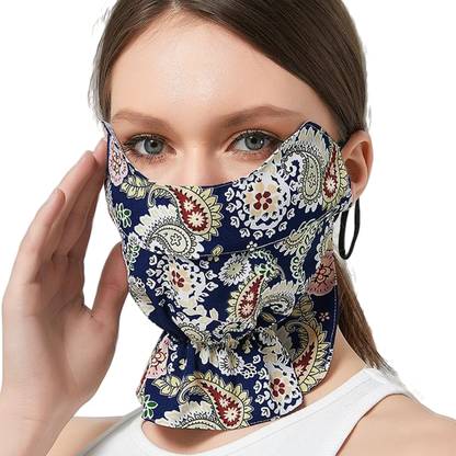 LQZ Blue Helmet Skull Cap for Women