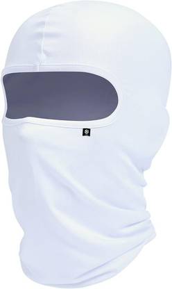 Tough Headwear White Bike Face Mask for Boys & Girls