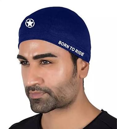 zaysoo Blue Helmet Skull Cap for Men & Women