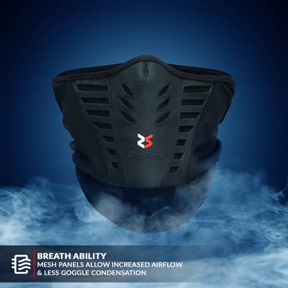 zaysoo Black Bike Face Mask for Men & Women