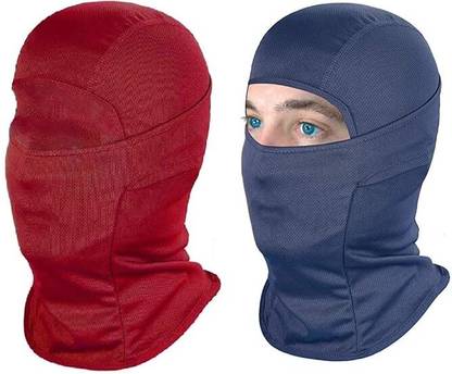 Tough Headwear Maroon, Blue Bike Face Mask for Boys & Girls