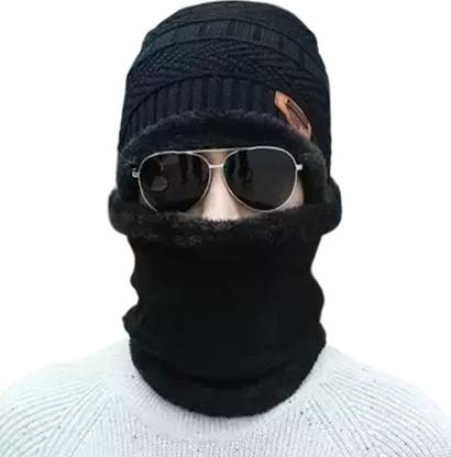 Reforce Black Helmet Skull Cap for Men & Women