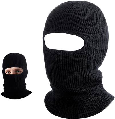 LQZ Black Helmet Skull Cap for Men