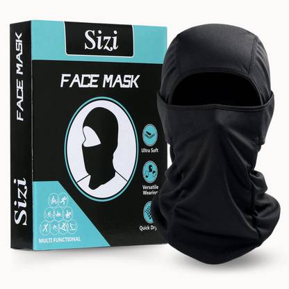 SIZI Black Bike Face Mask for Men