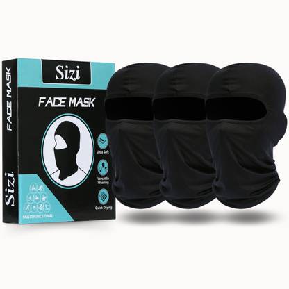 SIZI Black Bike Face Mask for Men