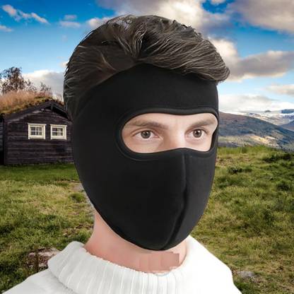 Ultrawise Black Bike Face Mask for Men & Women