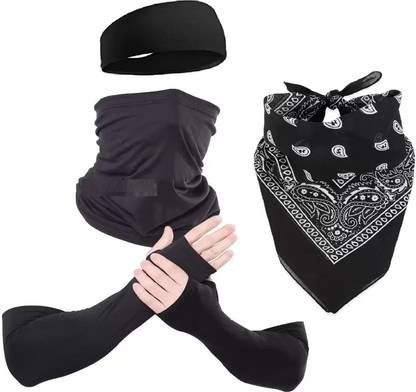 Vixo Style Biker Face Bandana Rider Accessory Combo Pack Head Band