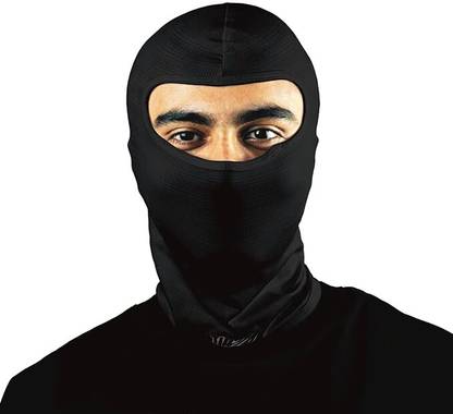 Tiivra Black Bike Face Mask for Men & Women