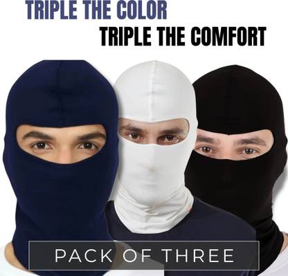 PEENAKIN Black, White, Blue Bike Face Mask for Men