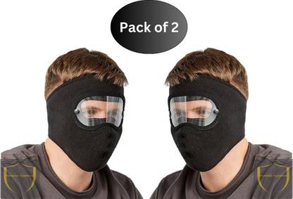 Homeistic Applience Black Bike Face Mask for Men & Women