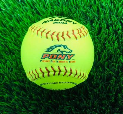 nagory Leather Softball for Baseball and Practice (Ball Size 10.5), Matrix balls Baseball