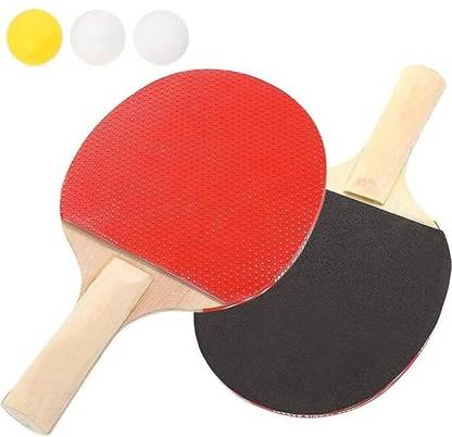 Forgesy Table Tennis Play Set (2 Racquets and 3 Balls) for Beginners Table Tennis Ball