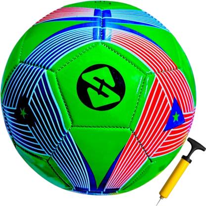 Strive Fit Size 5 Football with Pump – PVC Machine Stitched, Durable Match Ball Football - Size: 5