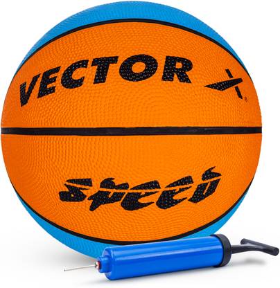 VECTOR X Speed Baksetball With Pump Basketball - Size: 7