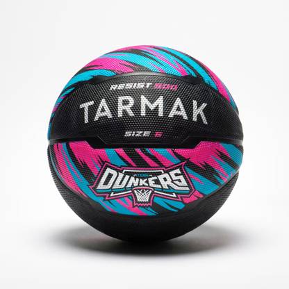 KRISSDIL TARMAK Size 6 Basketball R500 - Black/Pink Basketball - Size: 6